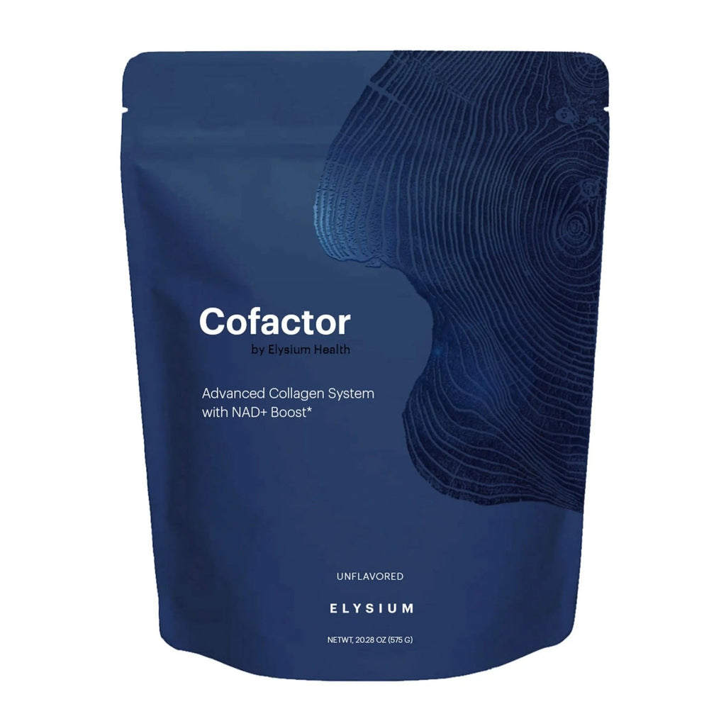 ELYSIUM Cofactor – 4-in-1 Collagen Peptides Powder w/NAD+, Hyaluronic Acid & Vitamin C for Skin, Hair, Nails, Joints & Cellular Health, Collagen Supplements for Men & Women – Unflavored, 28 Servings - TrustMedUSA
