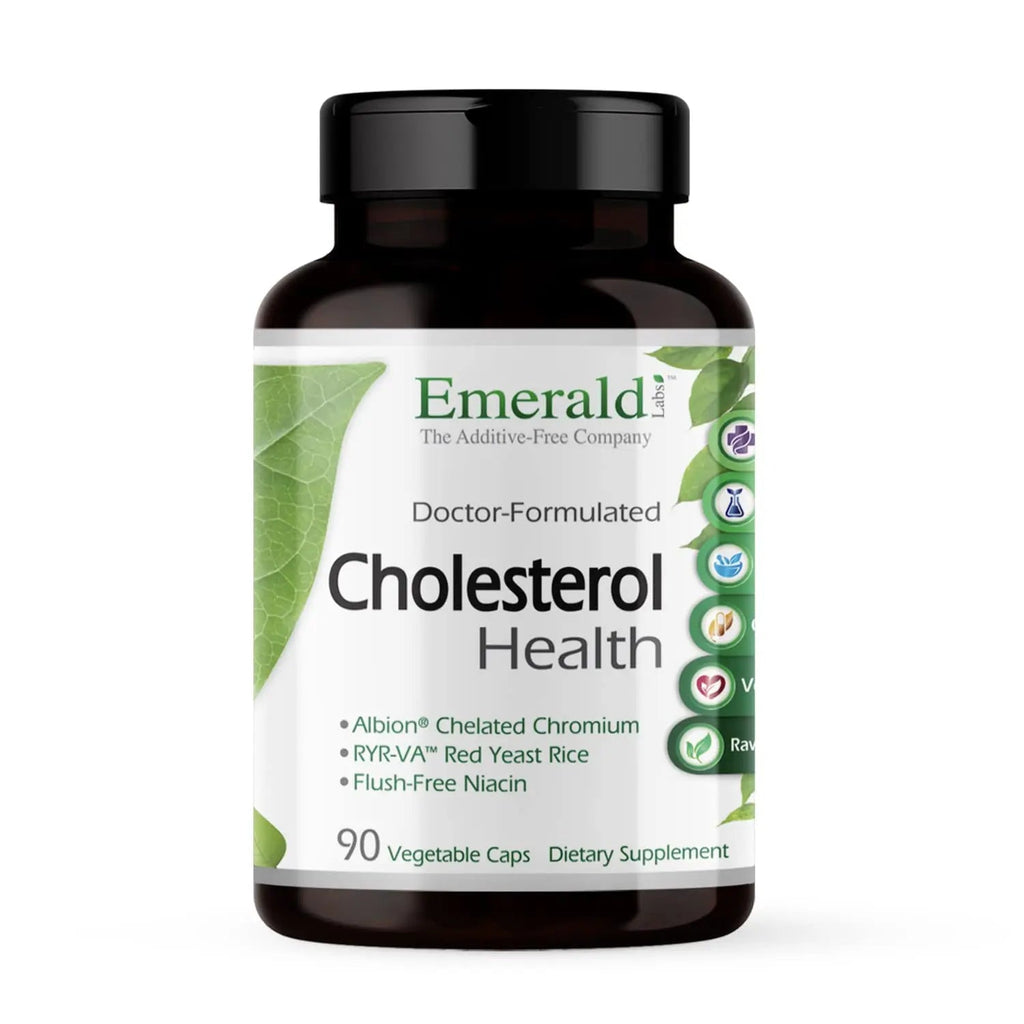 EMERALD LABS Cholesterol Health (90 Caps) & Pomegranate Extract (60 Caps) - Supports Heart Health & Immune Function - Gluten Free & Vegan - TrustMedUSA