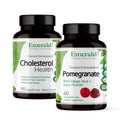 EMERALD LABS Cholesterol Health (90 Caps) & Pomegranate Extract (60 Caps) - Supports Heart Health & Immune Function - Gluten Free & Vegan - TrustMedUSA