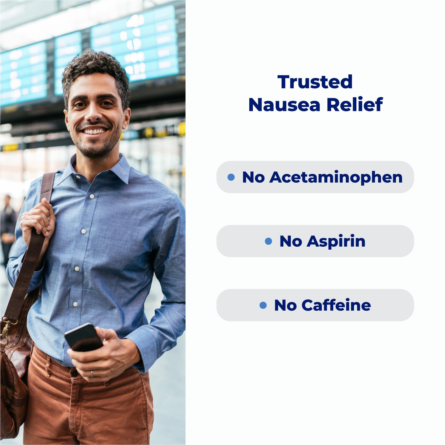 Emetrol Non-Drowsy Nausea Relief - Chewable Medicine for Upset Stomach - Pharmacist Recommended Nausea Relief - Mixed Berry Flavor, 60 Tablets - Maple Wellness Supplements