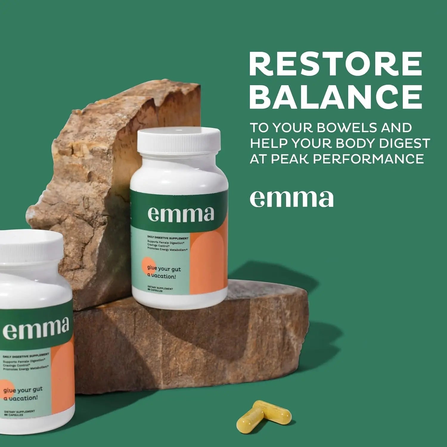 Emma Gut Health - Gas and Bloating Relief, Constipation, Leaky Gut Repair - TrustMedUSA