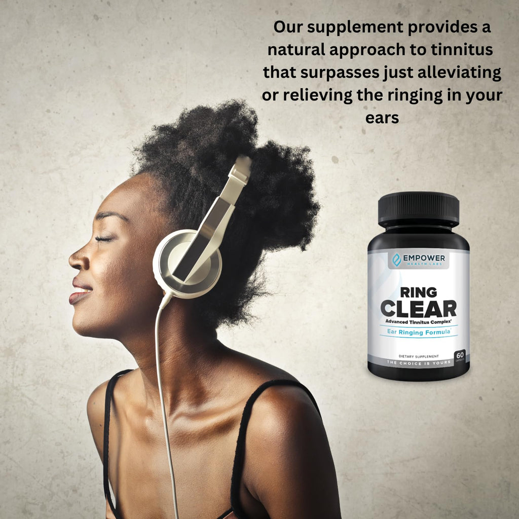 Empower Health Labs Ring Clear All-Natural Ear Buzz Relief Formula for Lasting Relief from Incessant Ear Buzzing - 30-Day Supply - TrustMedUSA