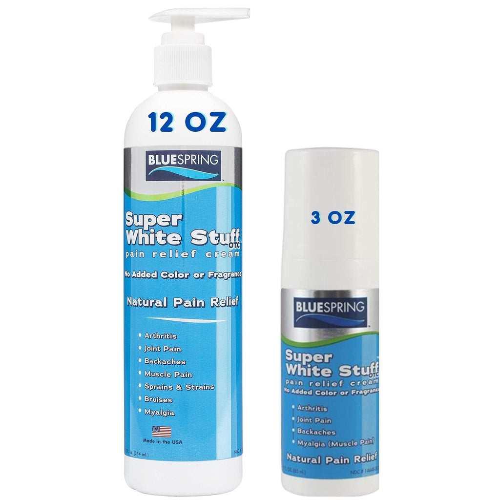 Emu Therapy Super White Stuff OTC 12-oz. Pump Bottle - Natural, Made in USA, Paraben-Free, Works in As Little As 5 Minutes for Joint/Muscle Pain, Backaches, Sprains/Strains, Bruises & More - TrustMedUSA