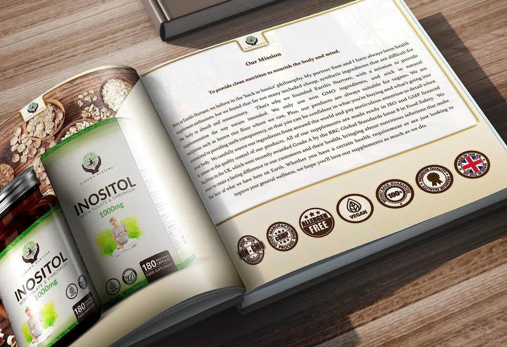 EN Myo-Inositol Chromium & Folate Blend | 1000mg Myo Inositol Per Serving | 180 Vegan - TrustMedUSA