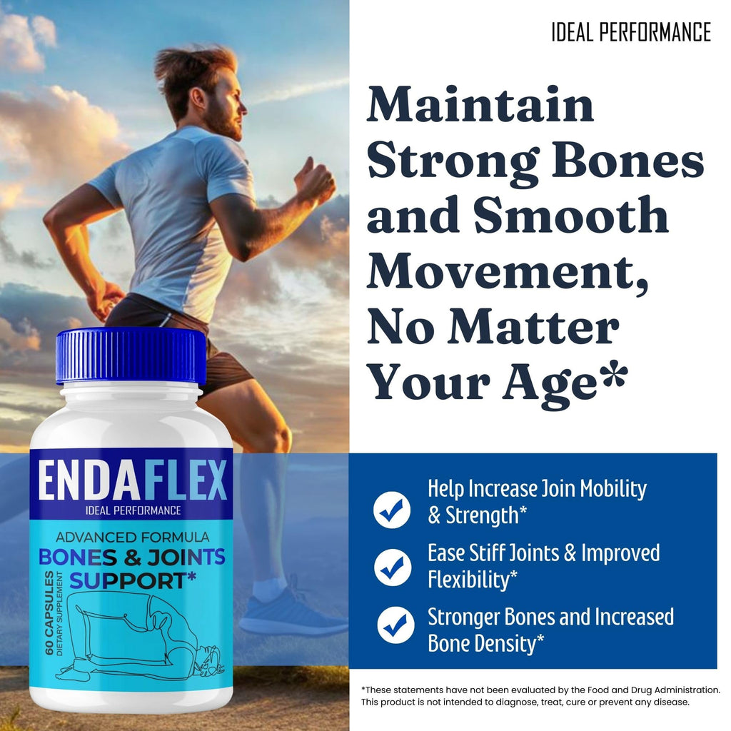 Endaflex Capsules, Advanced Joint Support Supplement Pills for Mobility and Comfort - Maximum Strength, Official Enda Flex Joint Support All Natural Formula, Premium Enda-Flex Reviews (3 Pack) - TrustMedUSA