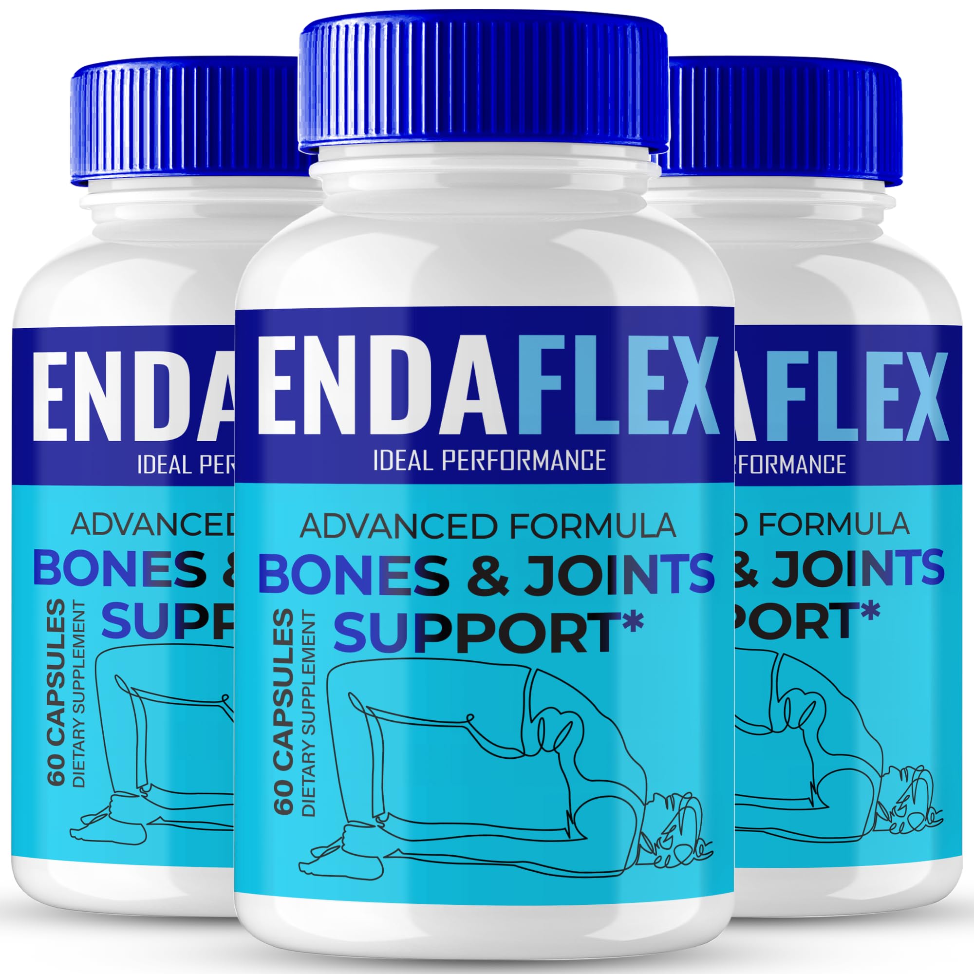 Endaflex Capsules, Advanced Joint Support Supplement Pills for Mobility and Comfort - Maximum Strength, Official Enda Flex Joint Support All Natural Formula, Premium Enda-Flex Reviews (3 Pack) - TrustMedUSA