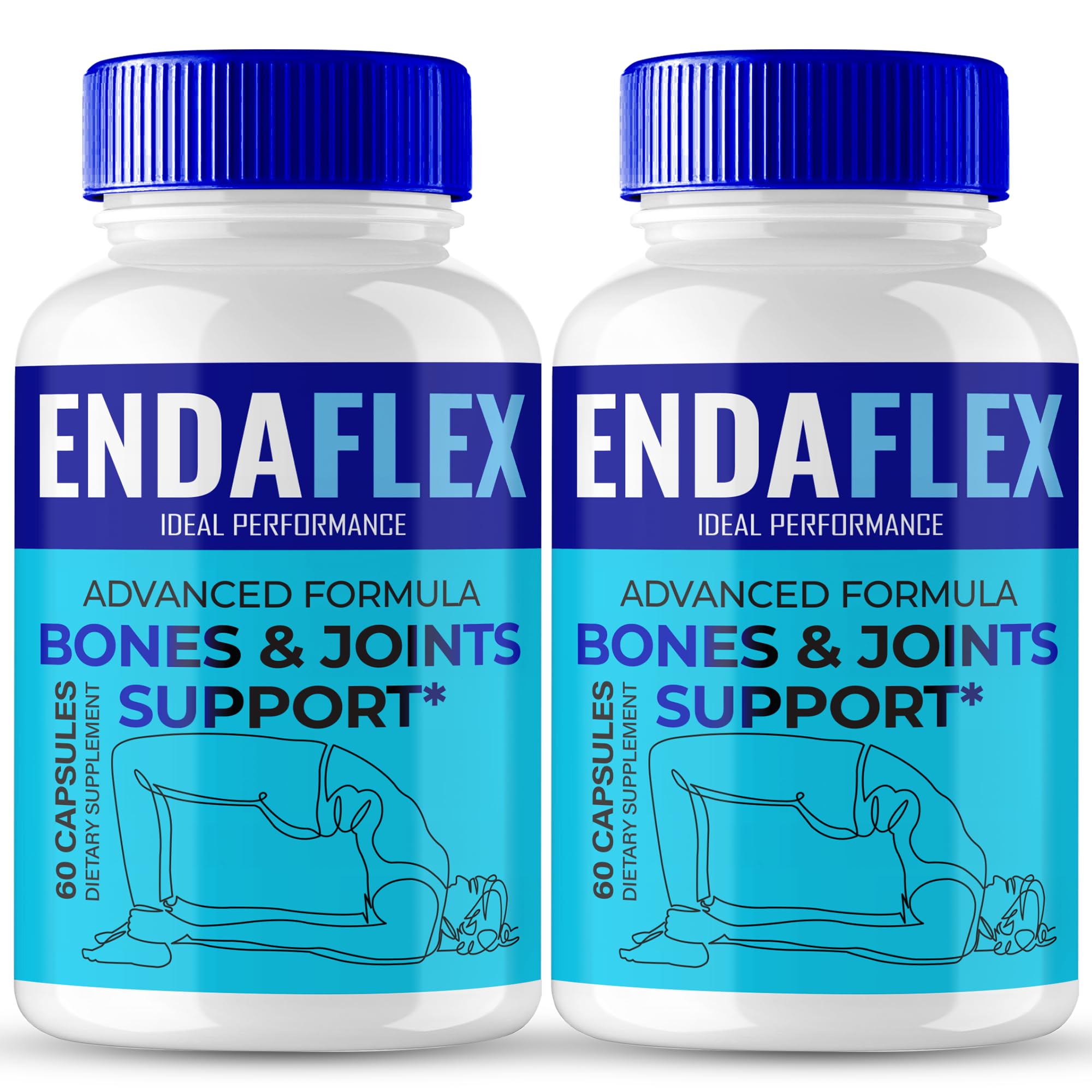 Endaflex Capsules, Advanced Joint Support Supplement Pills for Mobility and Comfort - Maximum Strength, Official Enda Flex Joint Support All Natural Formula, Premium Enda-Flex Reviews (2 Pack) - TrustMedUSA