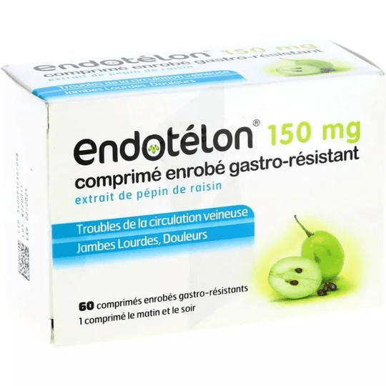 Endotélon 150mg, Grapseed Extract 150mg - Heavy Legs - Pains, 60 tablets - TrustMedUSA