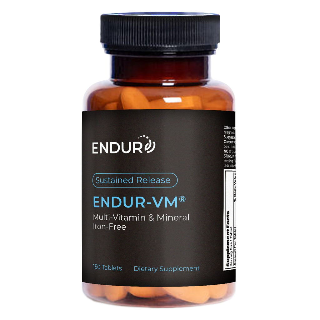 ENDUR-VM - Multivitamin Vitamin A, C, D, E, B12 & Zinc (Without Iron) SR (Sustained Release) 22 Essential Nutrients to Support Overall Wellness for Men & Postmenopausal Women - 150 Tablets - TrustMedUSA