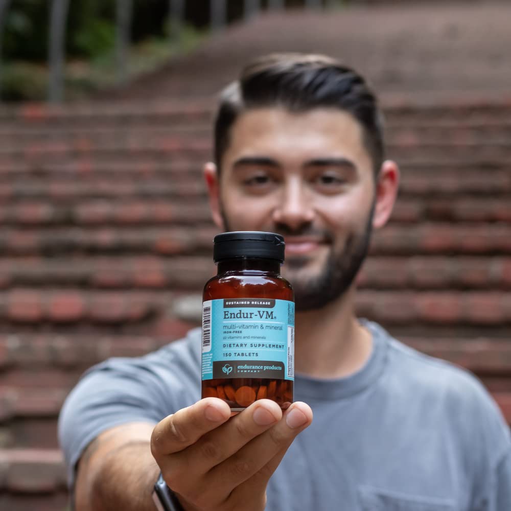 ENDUR-VM - Multivitamin Vitamin A, C, D, E, B12 & Zinc (Without Iron) SR (Sustained Release) 22 Essential Nutrients to Support Overall Wellness for Men & Postmenopausal Women - 150 Tablets - TrustMedUSA