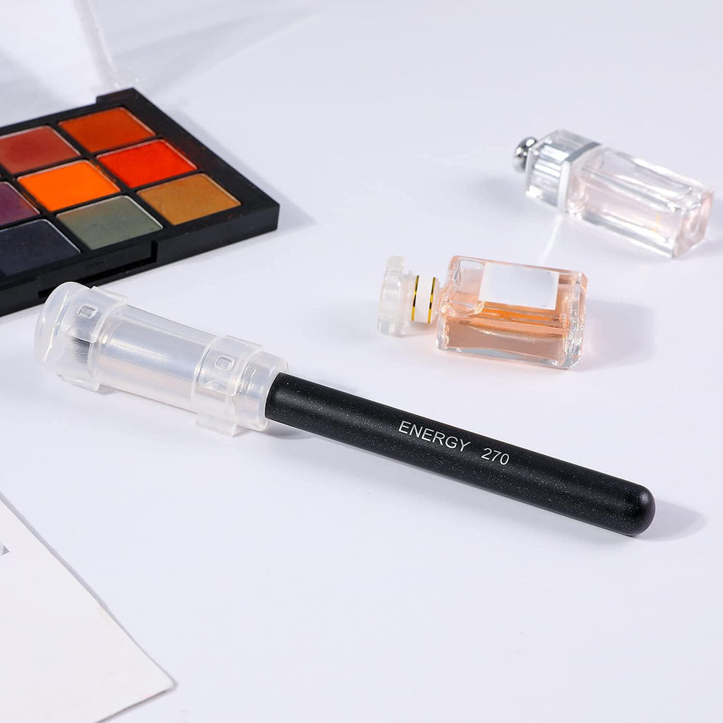 ENERGY Concealer Brush Under Eye Mini Angled Flat Top Kabuki Nose Contour Brush for Concealing Blending Setting Buffing with Powder Liquid Cream Cosmetic Pro Small Makeup Foundation brushes 270 - TrustMedUSA