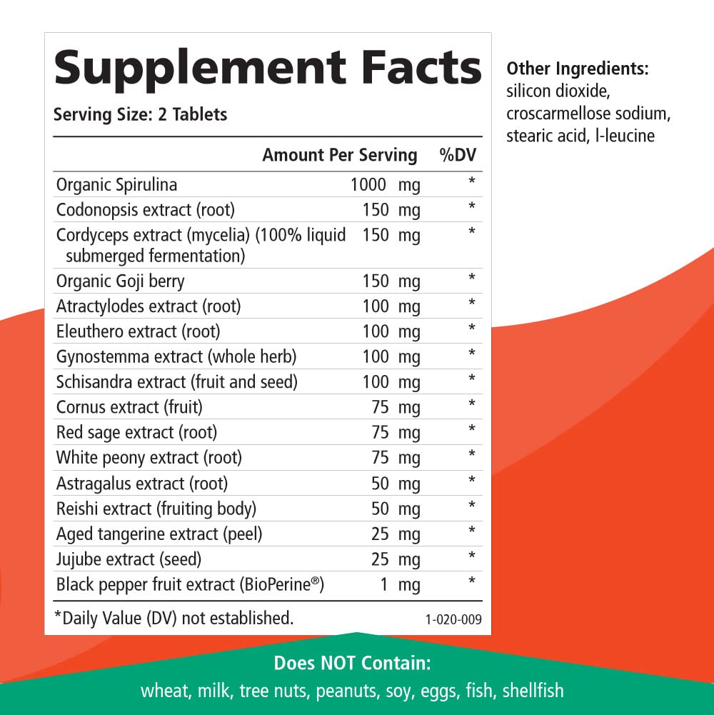Energy Plus by Pure Essence - Caffeine Free, All Natural Herbal Energy and Focus Supplement - Smooth, No Jitters No Crash - 60 Tablets - TrustMedUSA