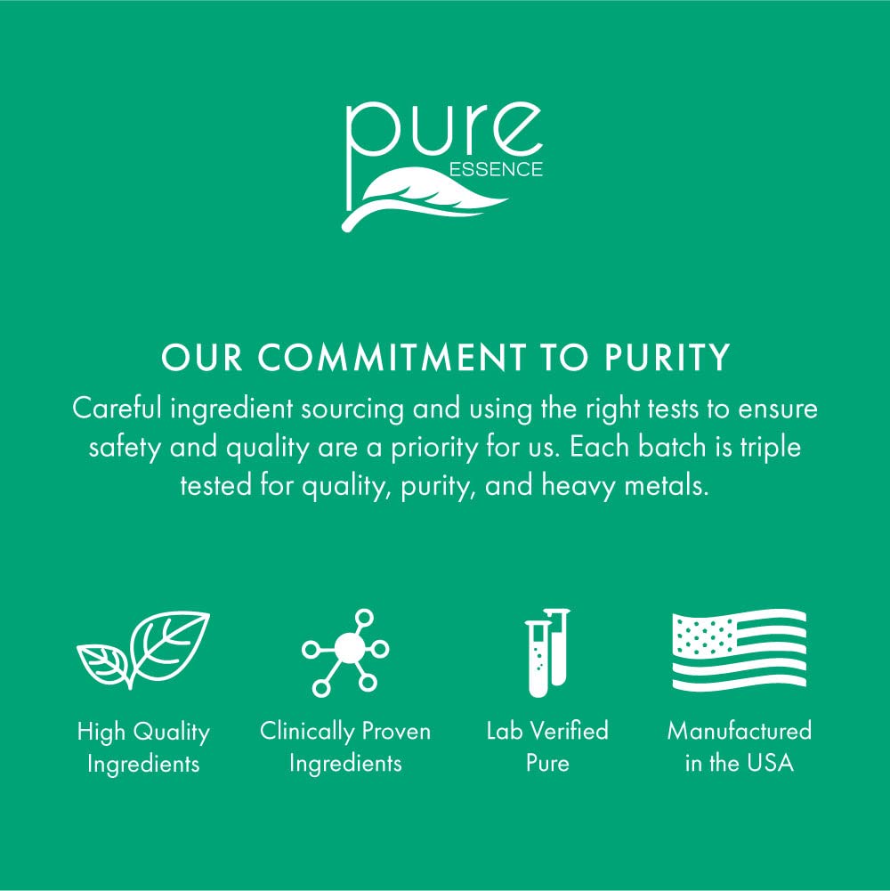 Energy Plus by Pure Essence - Caffeine Free, All Natural Herbal Energy and Focus Supplement - Smooth, No Jitters No Crash - 60 Tablets - TrustMedUSA