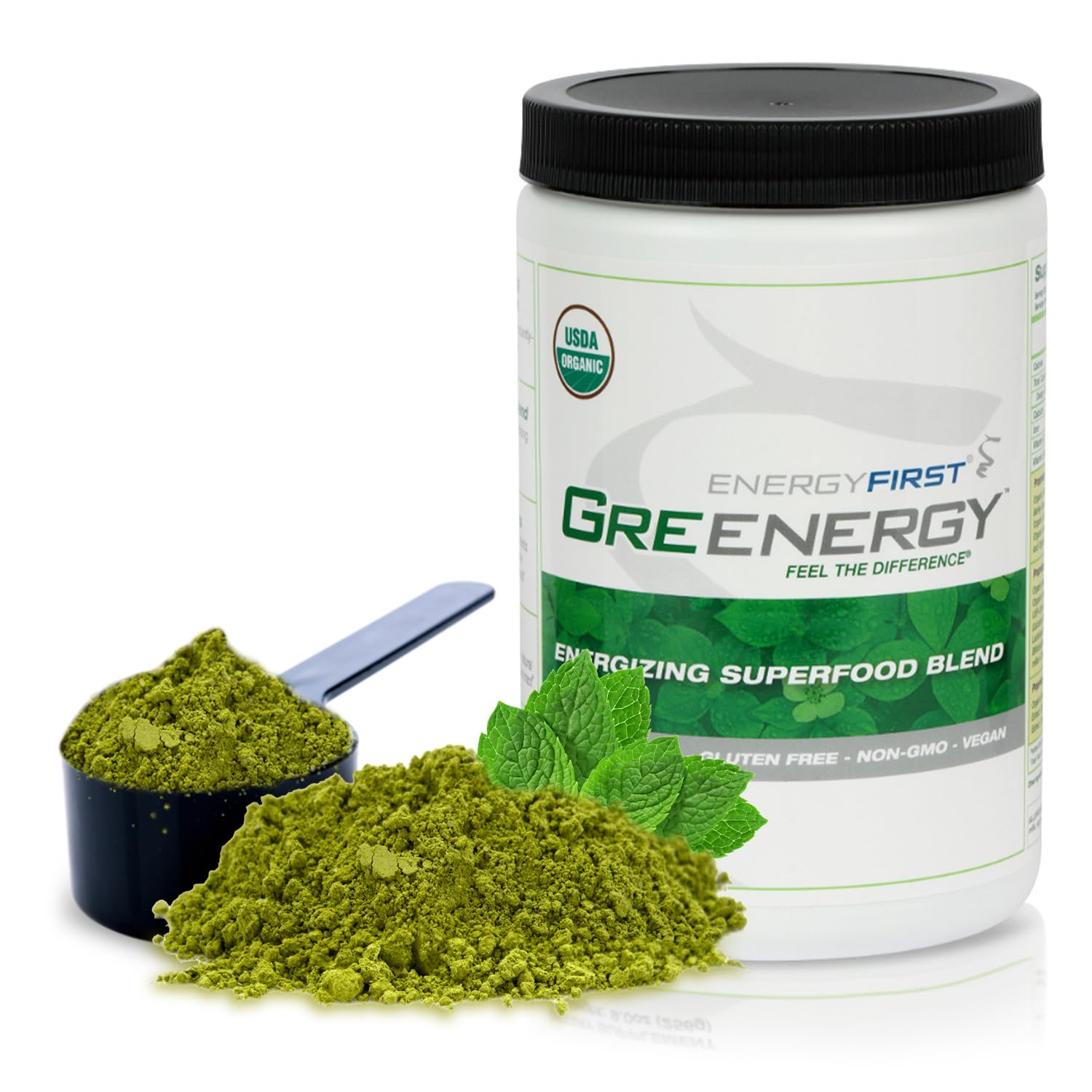 EnergyFirst Energize and Detoxify Greenergy Organic Superfood Powder - Vegan, Gluten-Free, Sugar-Free, Non-GMO - 30 Servings for Daily Energy & Immunity Boost! - TrustMedUSA