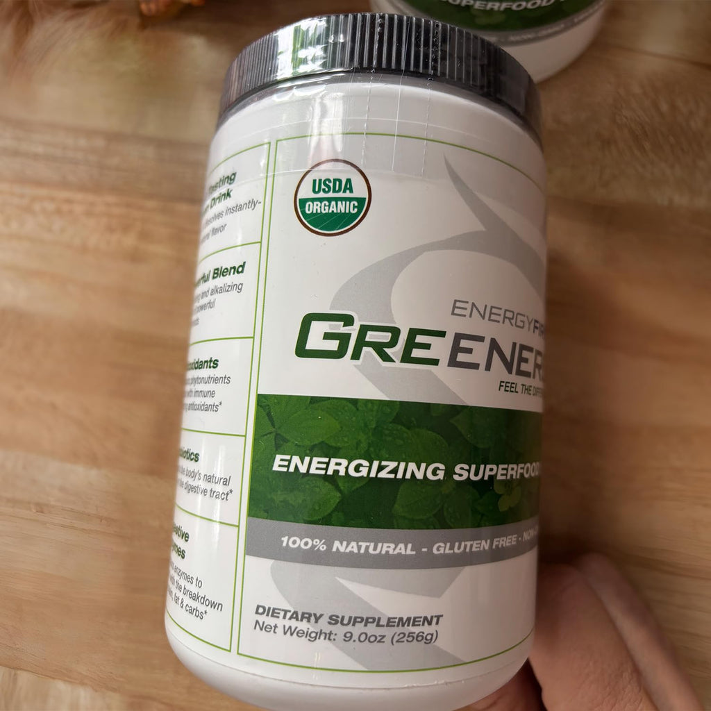 EnergyFirst Energize and Detoxify Greenergy Organic Superfood Powder - Vegan, Gluten-Free, Sugar-Free, Non-GMO - 30 Servings for Daily Energy & Immunity Boost! - TrustMedUSA