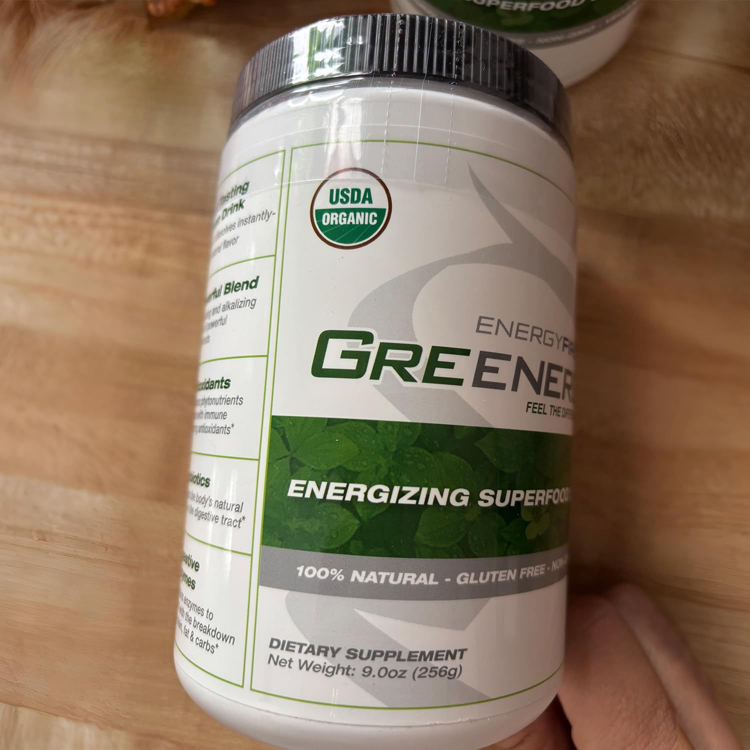 EnergyFirst Energize and Detoxify Greenergy Organic Superfood Powder - Vegan, Gluten-Free, Sugar-Free, Non-GMO - 30 Servings for Daily Energy & Immunity Boost! - TrustMedUSA