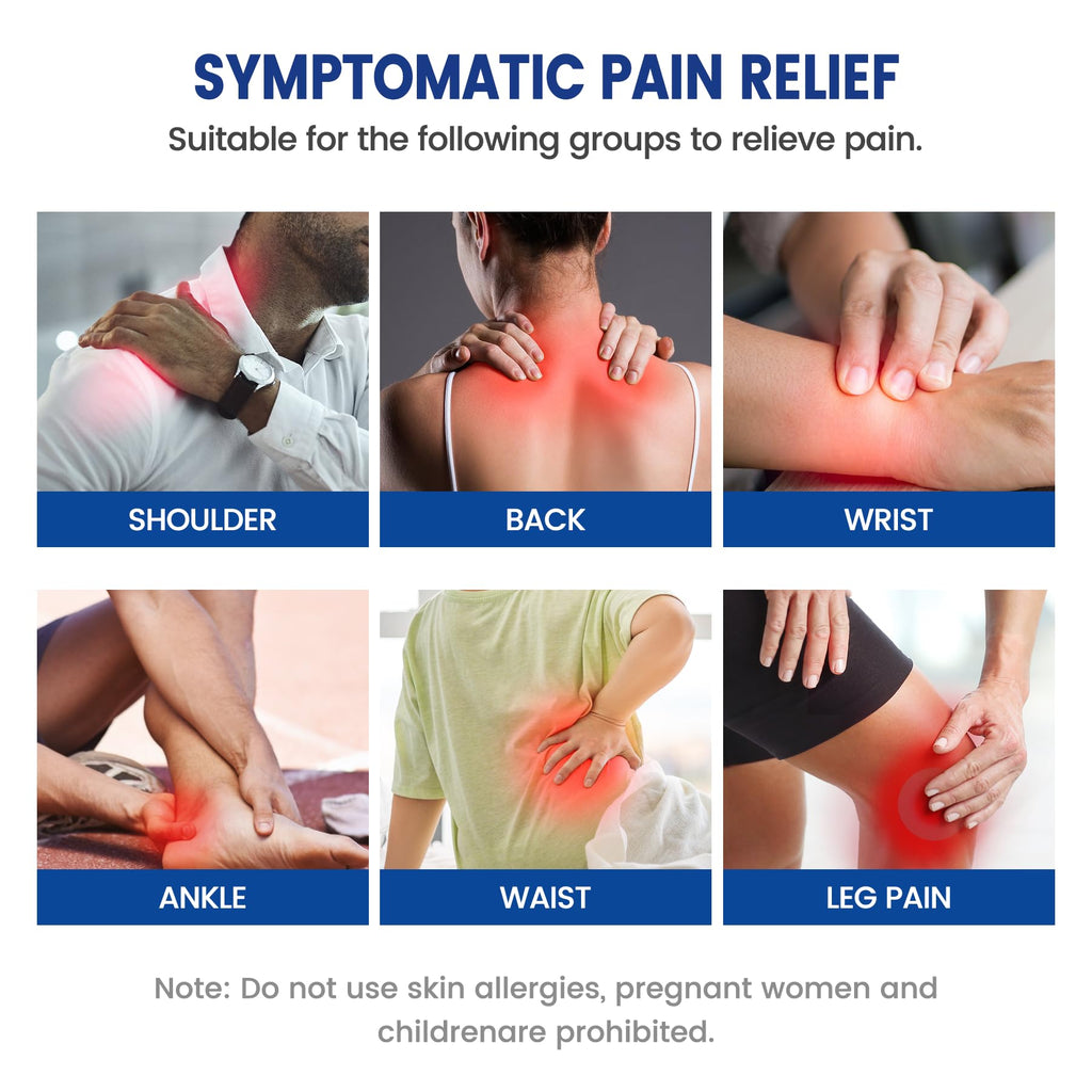 ENERIDEA Lidocaine Gel Pain Relief Patch for Sensitive Skin - Breathable & Hypoallergenic, Flexible Adhesion for Daily Muscle & Joint Comfort - 12 Hour Pain Relief (32 Patches) - TrustMedUSA