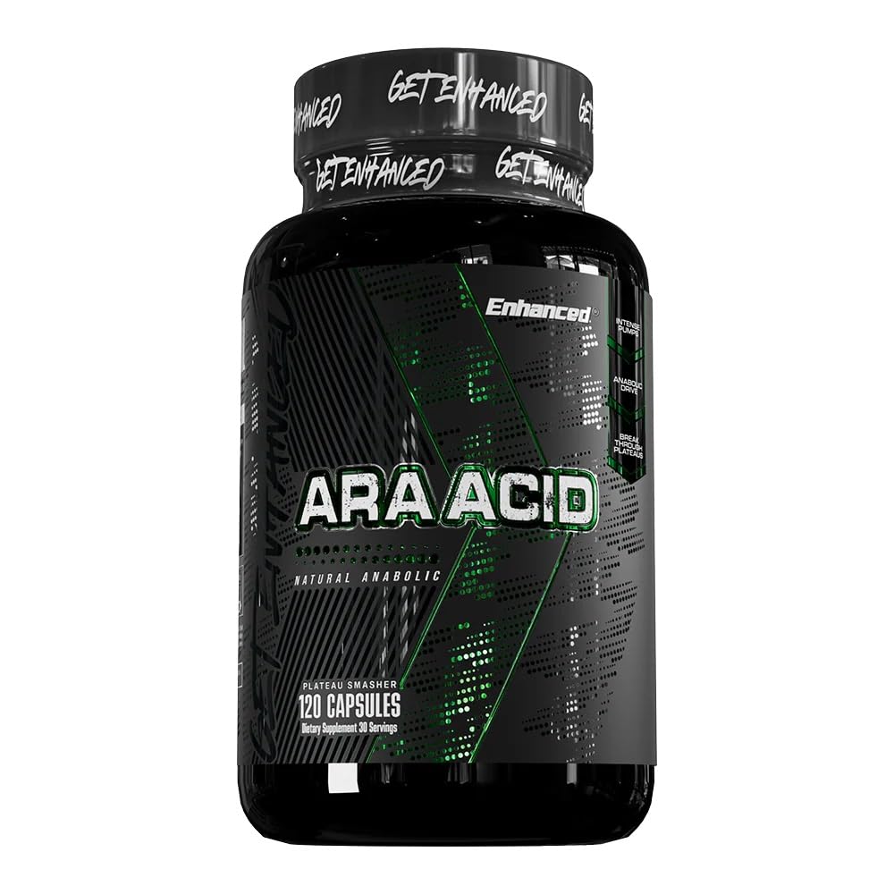 Enhanced Labs - Arachidonic Acid Supplement - Muscle and Strength Supplement for Increased Muscle Mass & Improved Recovery for Men & Women - One Capsule Contains 350mg Arachidonic Acid (120 Capsules) - TrustMedUSA