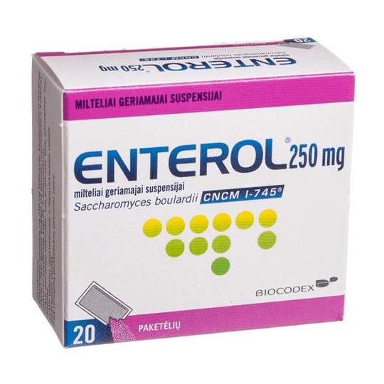 Enterol 250 - 20 sachets - Diarrhoea Acute Infections Treatment PROBIOTIC Made In EU - TrustMedUSA