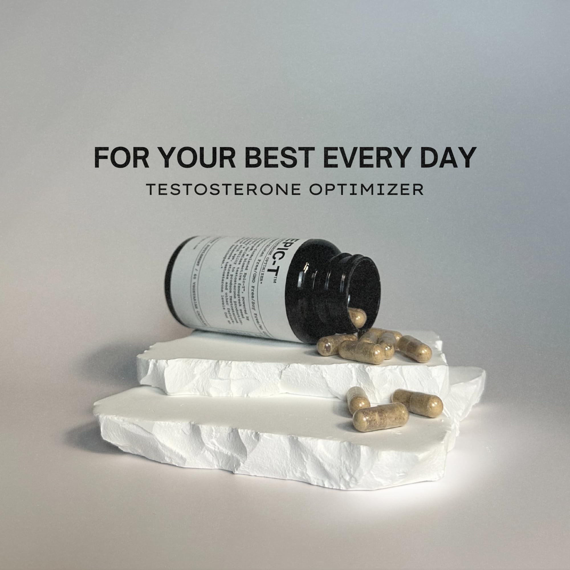 EPIC-T Testosterone Support Supplement for Men | Plant-Based Formula with Testosurge, B-Complex, B12, Zinc & Boron | Vegan, Non-GMO Daily Support - TrustMedUSA