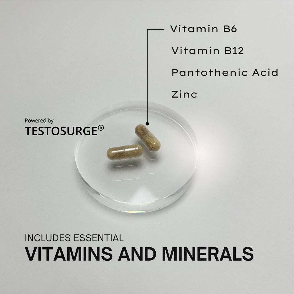EPIC-T Testosterone Support Supplement for Men | Plant-Based Formula with Testosurge, B-Complex, B12, Zinc & Boron | Vegan, Non-GMO Daily Support - TrustMedUSA