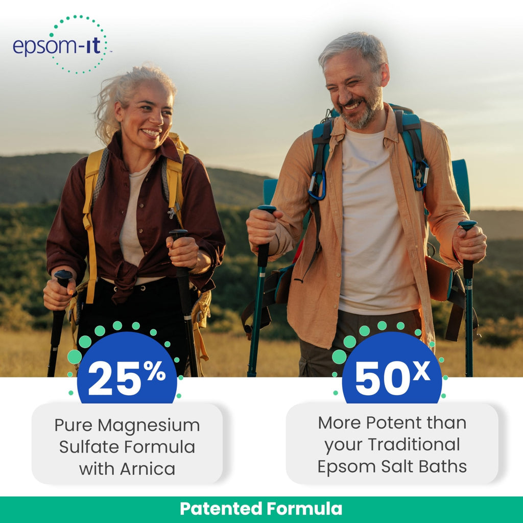 Epsom-It Soothing Nerve Lotion - Epsom Salt Magnesium Lotion, Topical Magnesium Cream with Capsaicin & Arnica to Provide Comfort for Legs, Knee and Feet, 8.0 oz., 2-Pack - TrustMedUSA