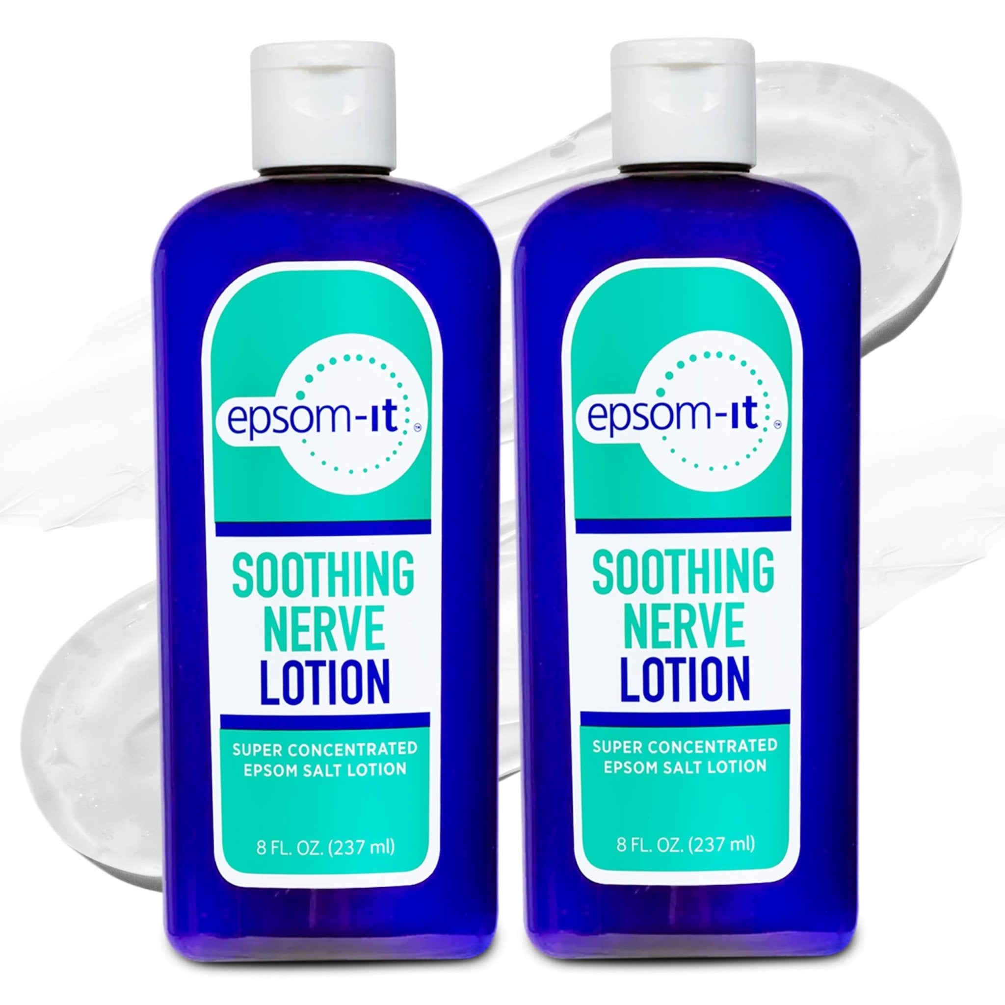 Epsom-It Soothing Nerve Lotion - Epsom Salt Magnesium Lotion, Topical Magnesium Cream with Capsaicin & Arnica to Provide Comfort for Legs, Knee and Feet, 8.0 oz., 2-Pack - TrustMedUSA