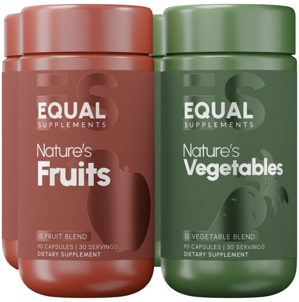 Equal Supplements Fruits and Vegetables Capsules | 2 Month Supply | GMP Certified-Manufactured in US | Fruit and Veggies Supplement for Balance | of Nature, Fruit and Vegetable Capsule for Adults - TrustMedUSA