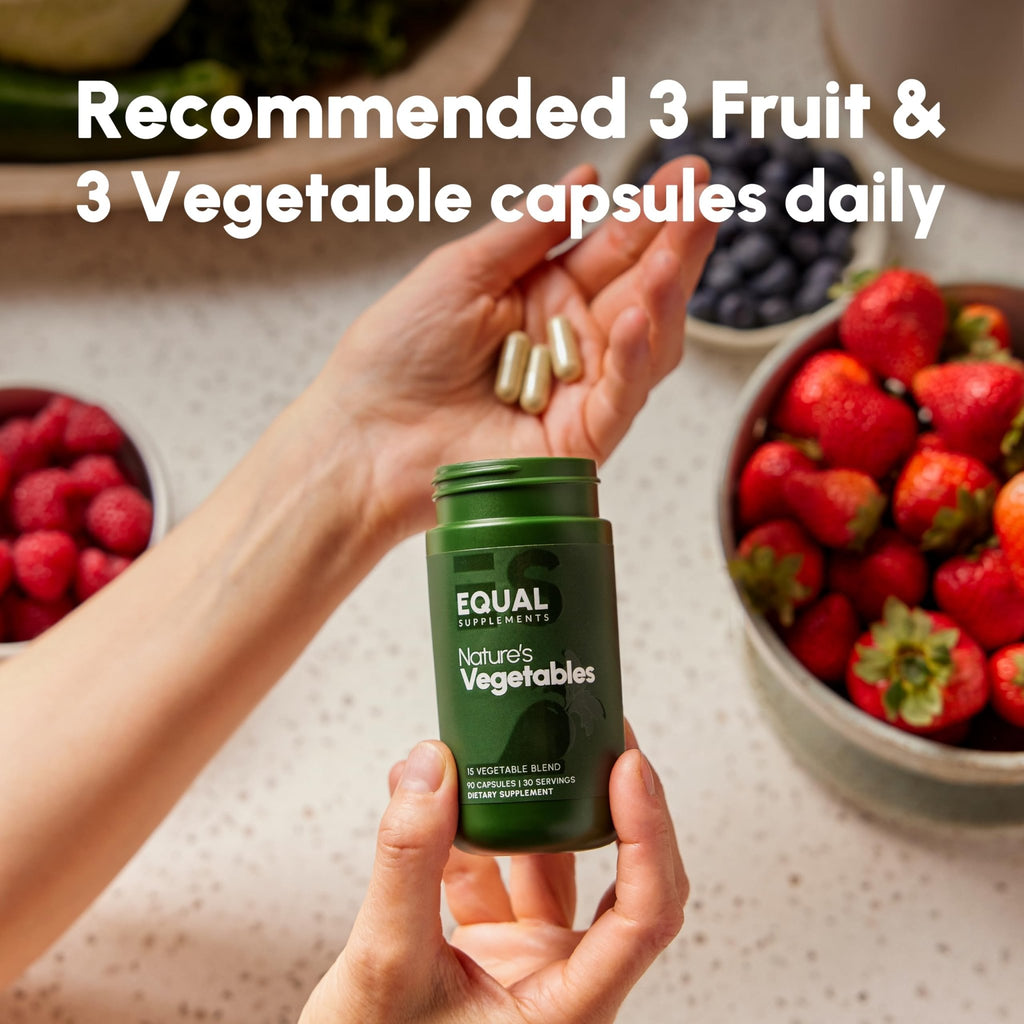 Equal Supplements Fruits and Vegetables Capsules | 2 Month Supply | GMP Certified-Manufactured in US | Fruit and Veggies Supplement for Balance | of Nature, Fruit and Vegetable Capsule for Adults - TrustMedUSA