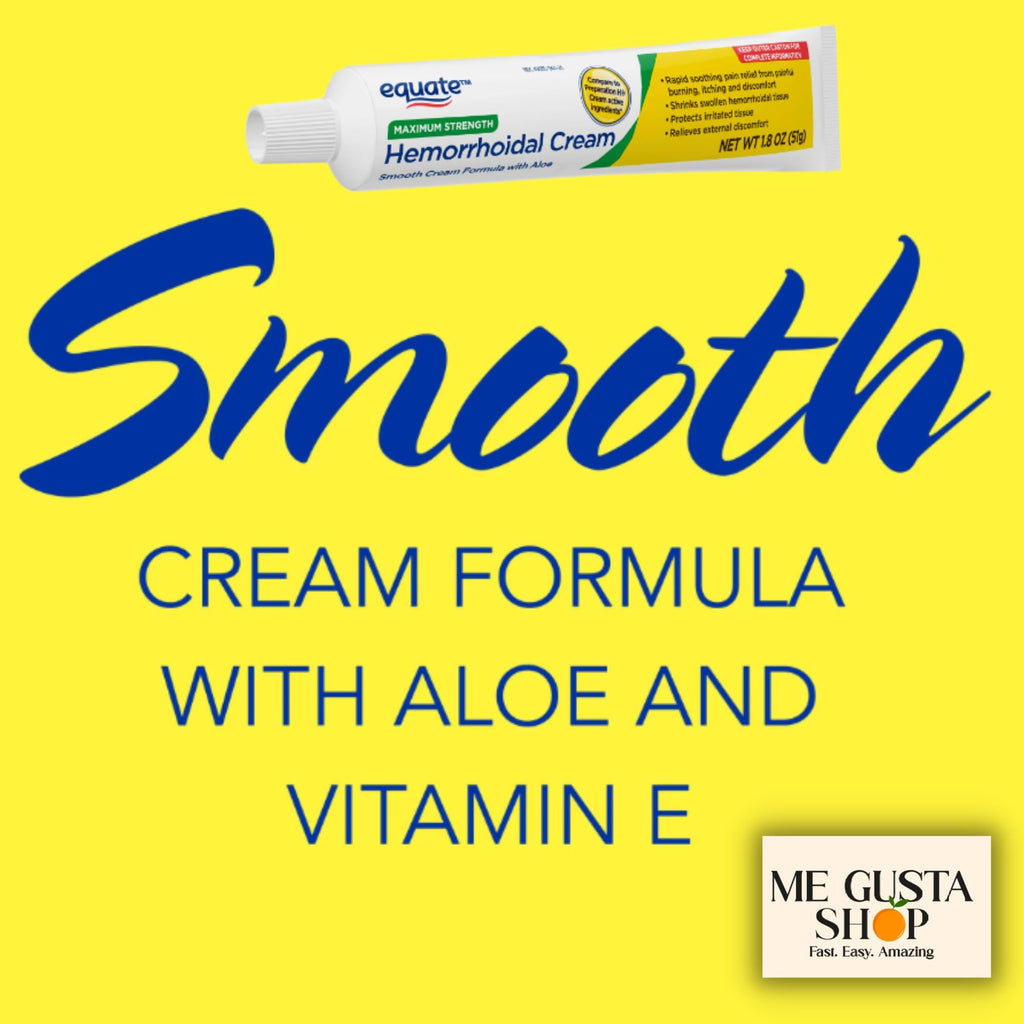 Equate Hemorrhoidal Cream,1.8 Oz (Pack of 02) Total 2 + me Gusta Sticker - TrustMedUSA