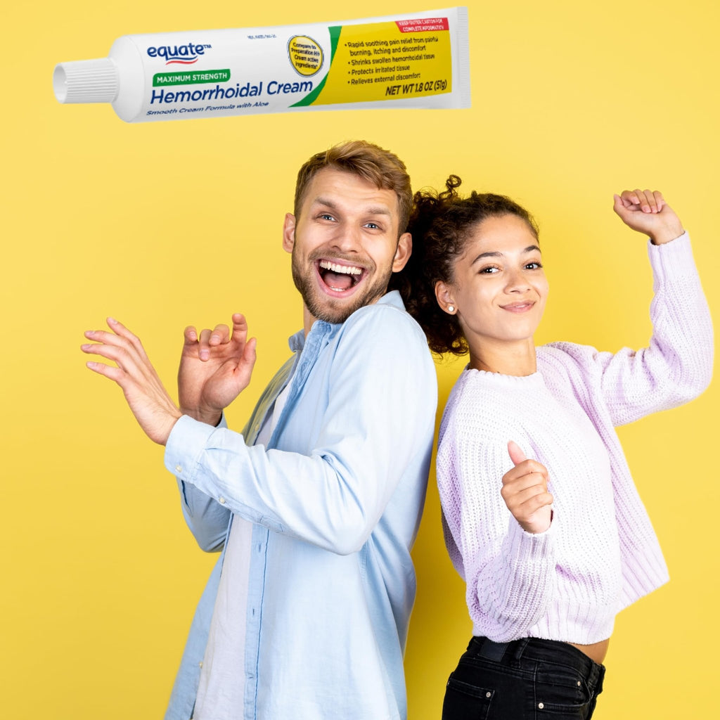 Equate Hemorrhoidal Cream,1.8 Oz (Pack of 02) Total 2 + me Gusta Sticker - TrustMedUSA