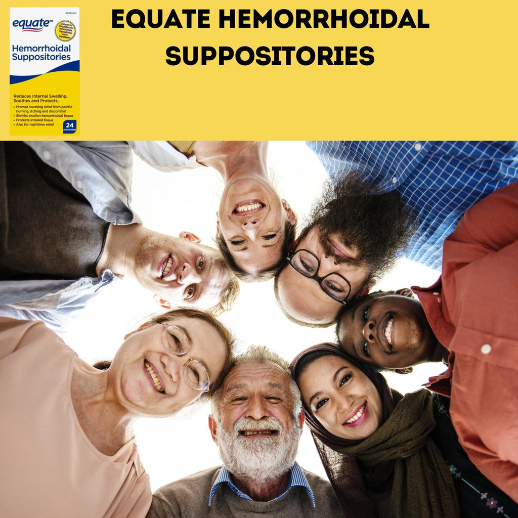Equate Hemorrhoidal Suppositories 24 Ct Pack of 01 24 Total + me Gusta Sticker - TrustMedUSA