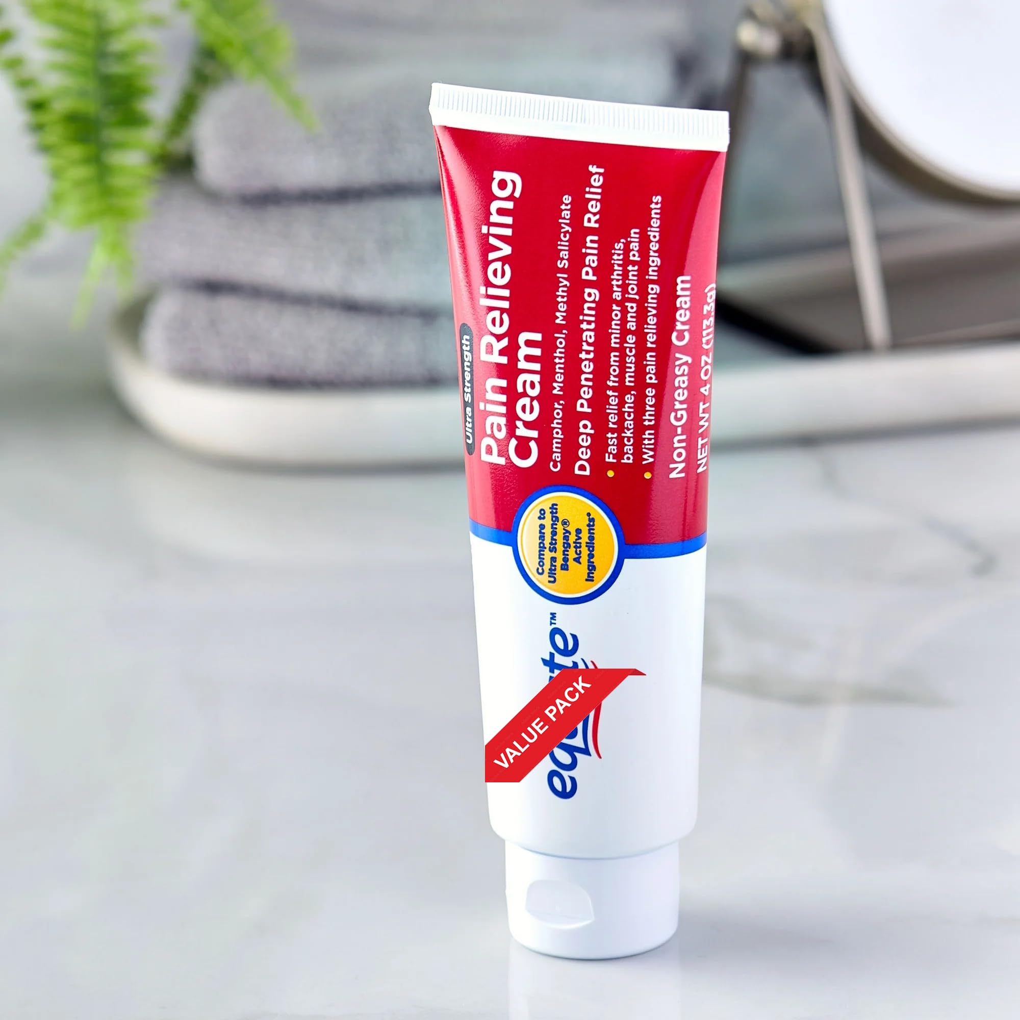 Equate Ultra Strength Pain Relieving Cream, Equate Ultra Strength Pain Relieving Cream Muscle Rub, 4 oz - TrustMedUSA