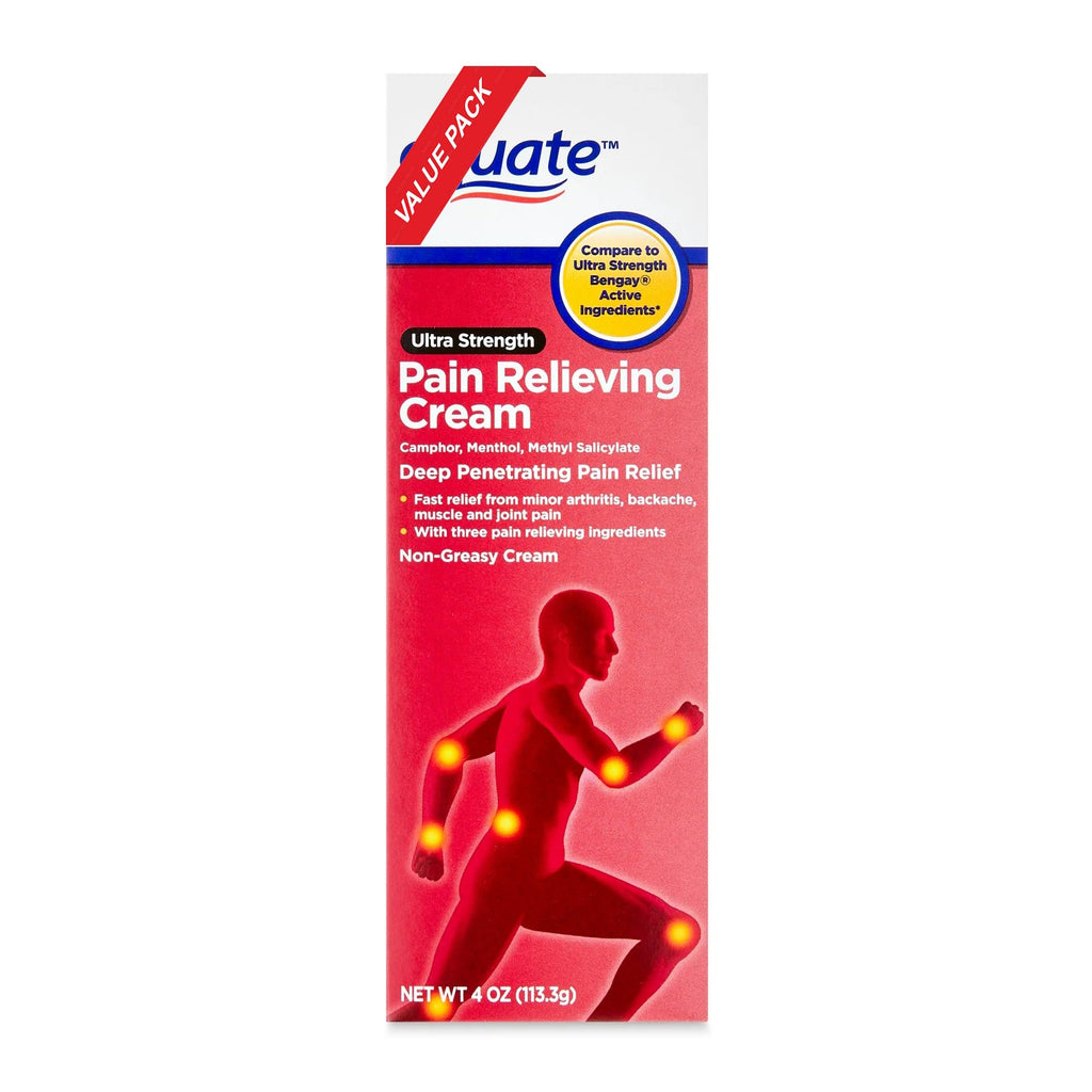 Equate Ultra Strength Pain Relieving Cream, Equate Ultra Strength Pain Relieving Cream Muscle Rub, 4 oz, Pack of 4 - TrustMedUSA