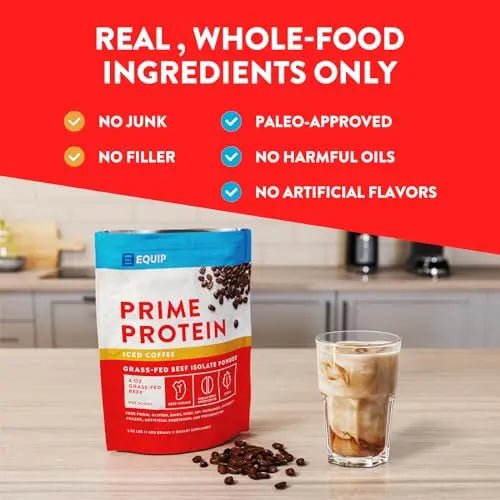 Equip Foods Prime Protein - Grass Fed Beef Protein Powder Isolate - Paleo and Keto - TrustMedUSA