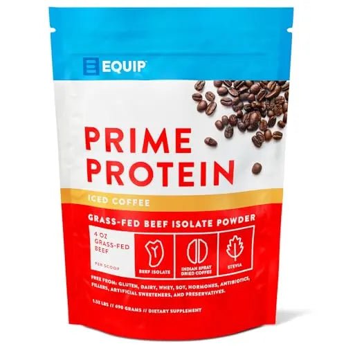 Equip Foods Prime Protein - Grass Fed Beef Protein Powder Isolate - Paleo and Keto - TrustMedUSA