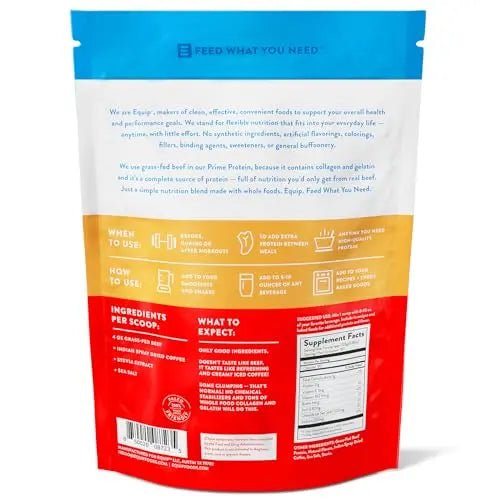 Equip Foods Prime Protein - Grass Fed Beef Protein Powder Isolate - Paleo and Keto - TrustMedUSA