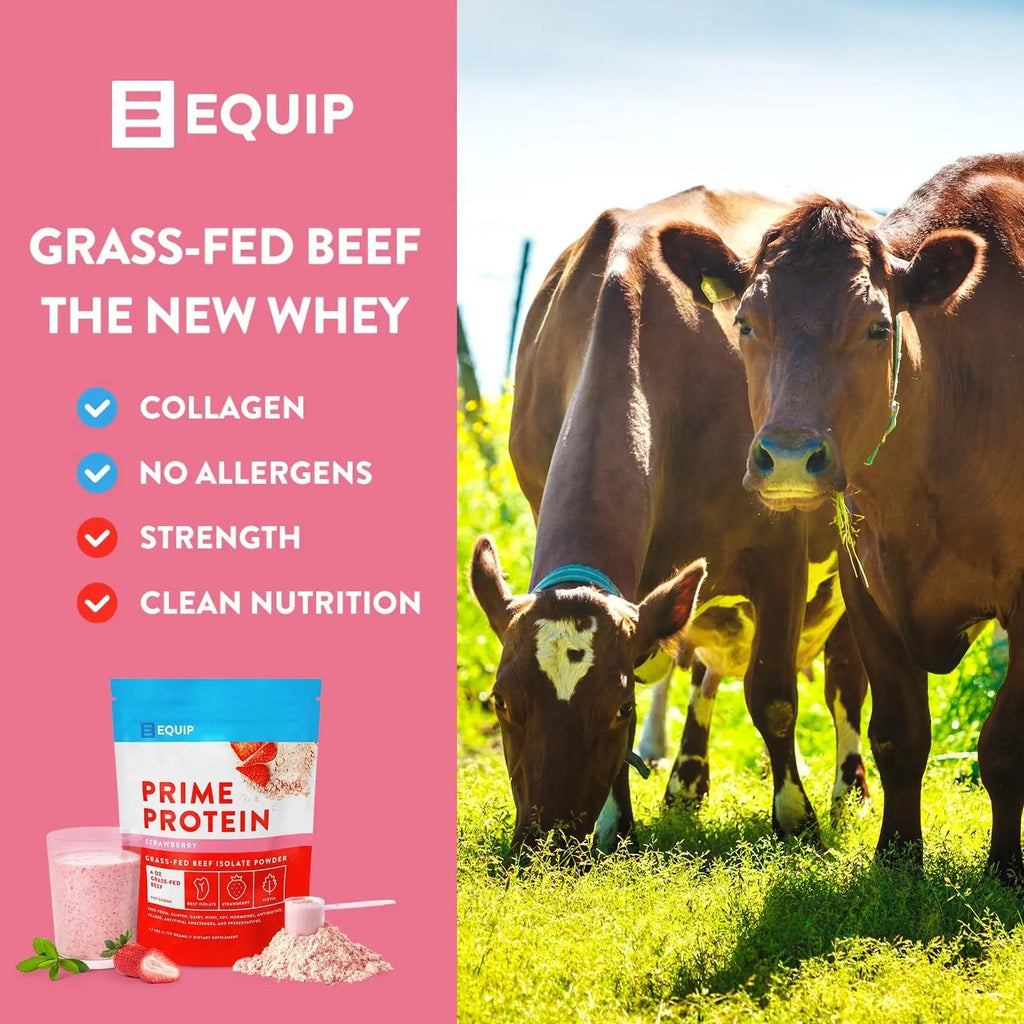 Equip Foods Prime Protein - Grass-Fed Beef Protein Powder Isolate -Paleo and Keto - TrustMedUSA