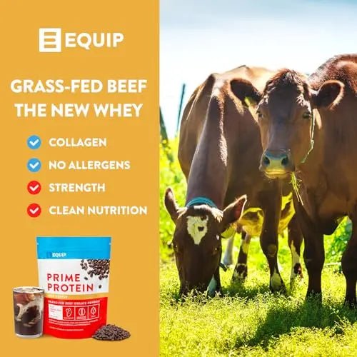 Equip Foods Prime Protein - Grass Fed Beef Protein Powder Isolate - Paleo and Keto - TrustMedUSA