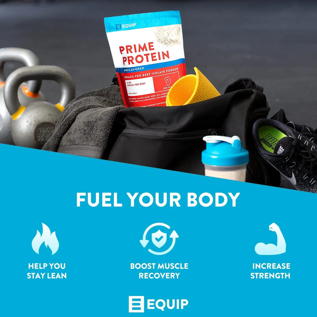 Equip Foods Prime Protein - Grass Fed Beef Protein Powder Isolate - Paleo and Keto Friendl - TrustMedUSA