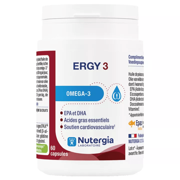 Ergy-3 Nutergia Omega-3 60 capsules - TrustMedUSA