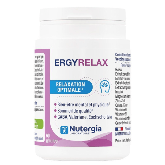 Ergyrelax optimal relaxation - 60 Caps - NUTERGIA - TrustMedUSA