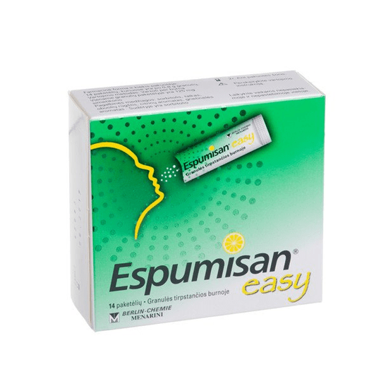 ESPUMISAN EASY 125mg Granules In Sachets 14 Pcs. Stomach Aches Bloating - TrustMedUSA
