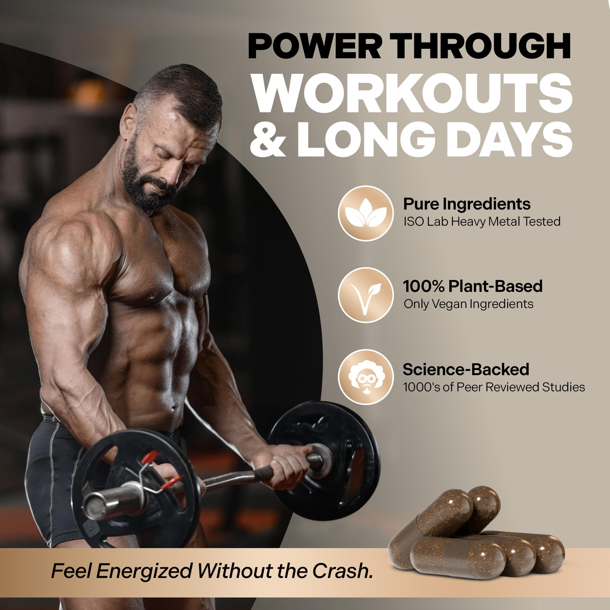 Essencraft Atlas X Testosterone Supplement for Men – 10-in-1 Natural Testosterone Booster & Muscle Booster w/Shilajit, Zinc, Tongkat Ali, & More (120 Capsules) - TrustMedUSA