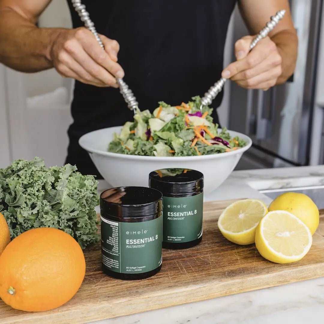 Essential 8 | Multivitamin for Energy & Immunity Support | 8 Essential Nutrients | Calcium, Vitamin B12, Omega3, Zinc, Iron, Vitamin D & More - TrustMedUSA
