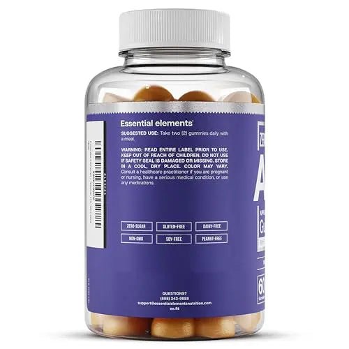 Essential Elements Zero-Sugar ACV Apple Cider Vinegar Gummies from “The Mother” - TrustMedUSA