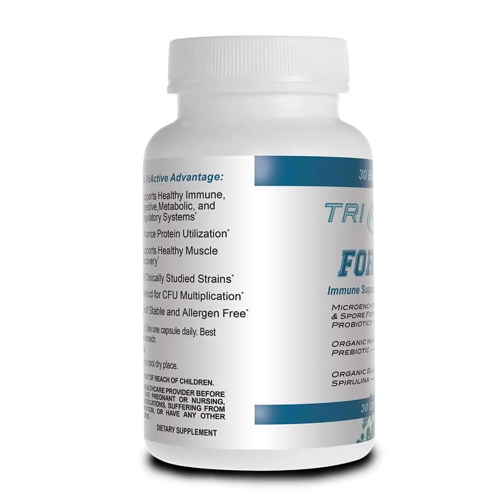 Essential Source TriActive Biotics for Men - Probiotic Capsules, 30 Billion CFU with Prebiotics & Blue Spirulina, Shelf Stable, Allergen Free, Digestive & Immune Support, 30 Count - TrustMedUSA