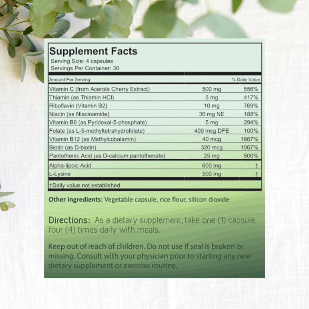 Essential Sprays Daily Oral Health Supplement - 30 Servings - Dentist Formulated Advanced Holistic Approach with L-Lysine, Niacin, Thiamin, & Vitamins for Men & Women - TrustMedUSA