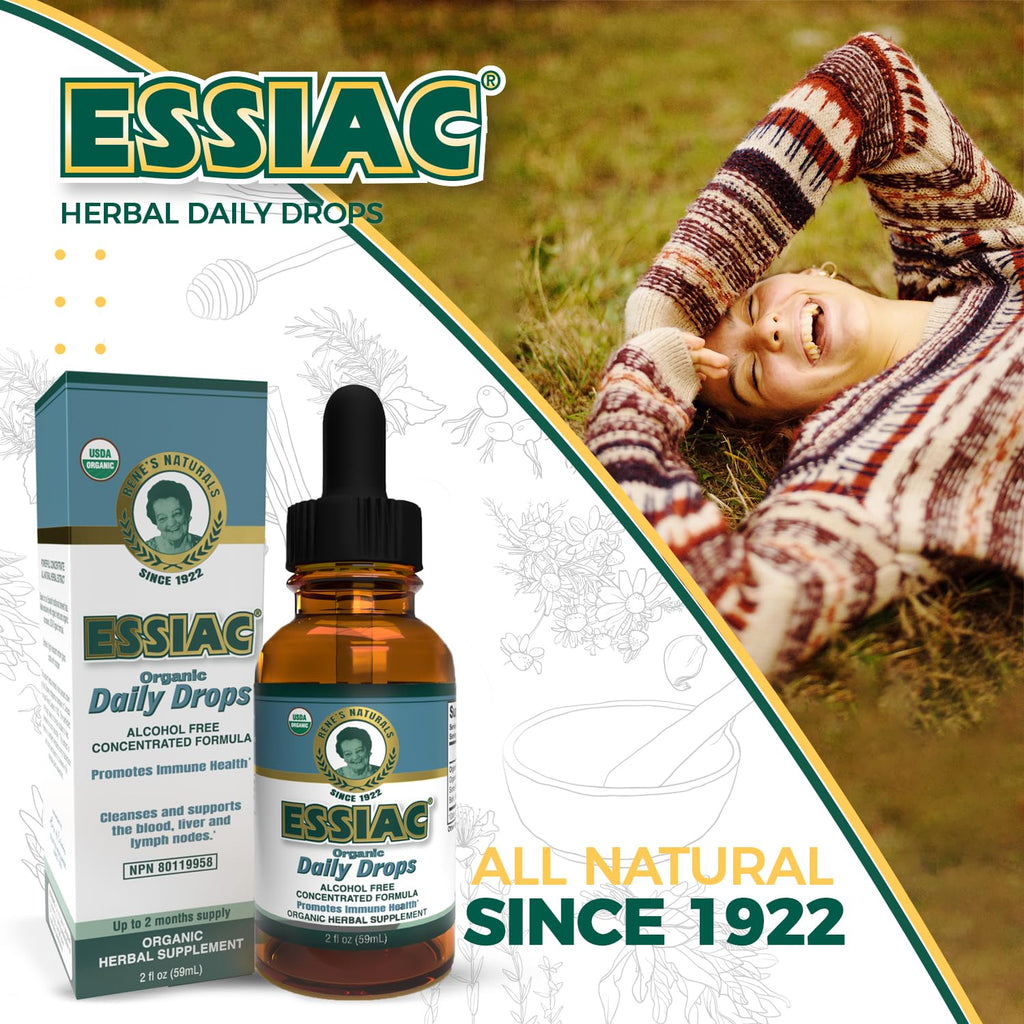 Essiac All-Natural Tea Powder & Organic Wild-Crafted Daily Drops | Detoxify Liver, Blood & Lymph Node - TrustMedUSA