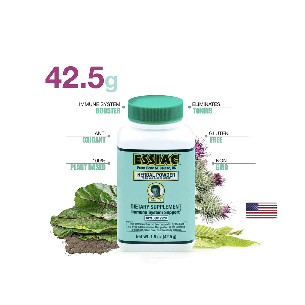 Essiac All-Natural Tea Powder & Organic Wild-Crafted Daily Drops | Detoxify Liver, Blood & Lymph Node - TrustMedUSA